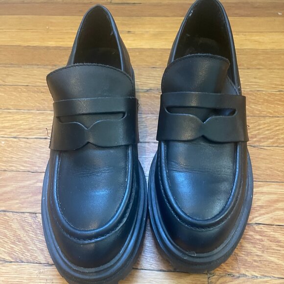 L'Intervalle - Leissa Black Leather Loafers - Picture 2 of 4